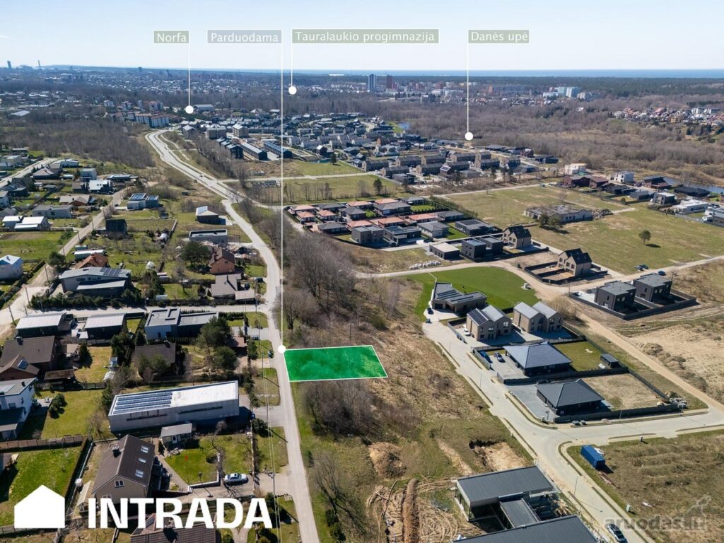 Namų valdos sklypas – Klaipėda, Tauralaukis.